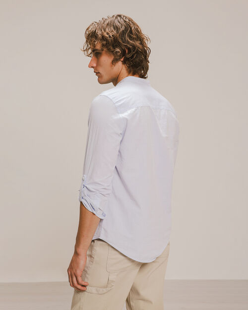 Camisa Manga Larga Azul